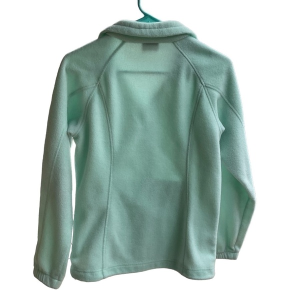 COLUMBIA FLEECE ZIPPER JACKET MINT GREEN SIZE S - Picture 2 of 6
